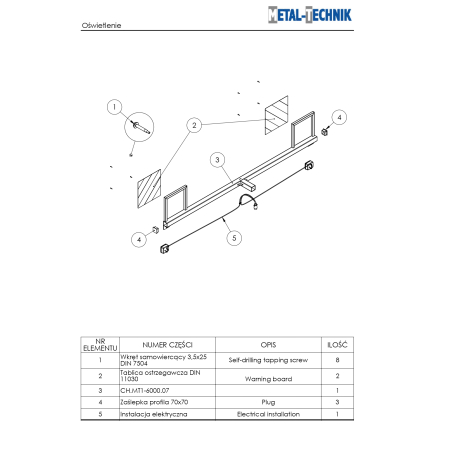 Katalog części zamiennych - Metal-Technik Chwastownik MT1 - 6000